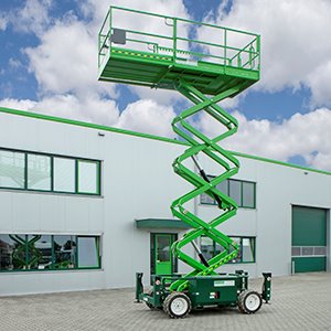 SkyJack SJ6832RTE ruwterrein schaarhoogwerker accu SkyJack SJ6832RTE ruwterrein schaarhoogwerker accu